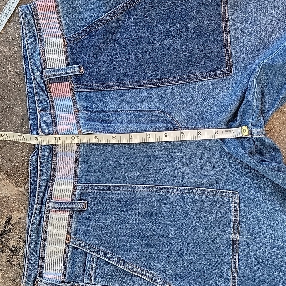 Pilcro By Anthropologie High Rise Patchwork Slim Boyfriend Jeans Sz 30 - Picture 11 of 16